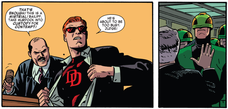 Illustration for article titled Daredevil #36 leaves NYC with a smile and a startling new status quo